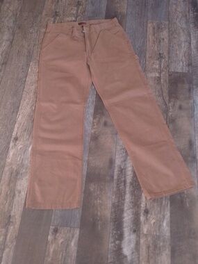 Wolverine Construction Work Utility Pants Multiple Pockets⚒️ High Waisted Canvas